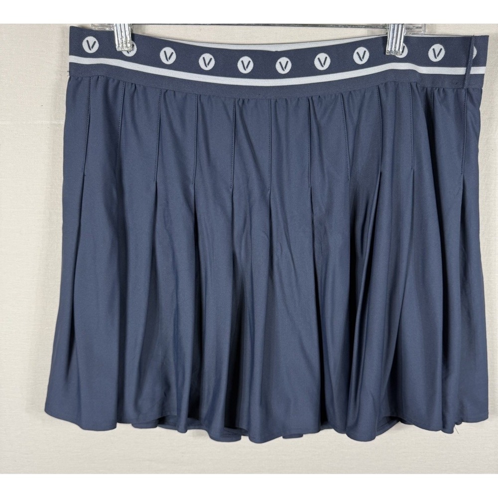 LIVI Lane Bryant 10/20 Navy Athletic Skort Pull on Pleated Active Tennis Golf